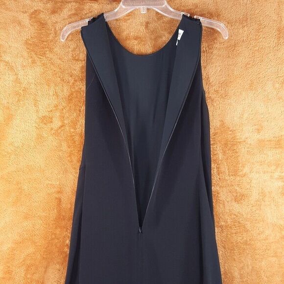 ARMANI COLLEZIONI Womens Dress Size 8 Black Gown Draped Front Thigh Slit Evening - Picture 8 of 10